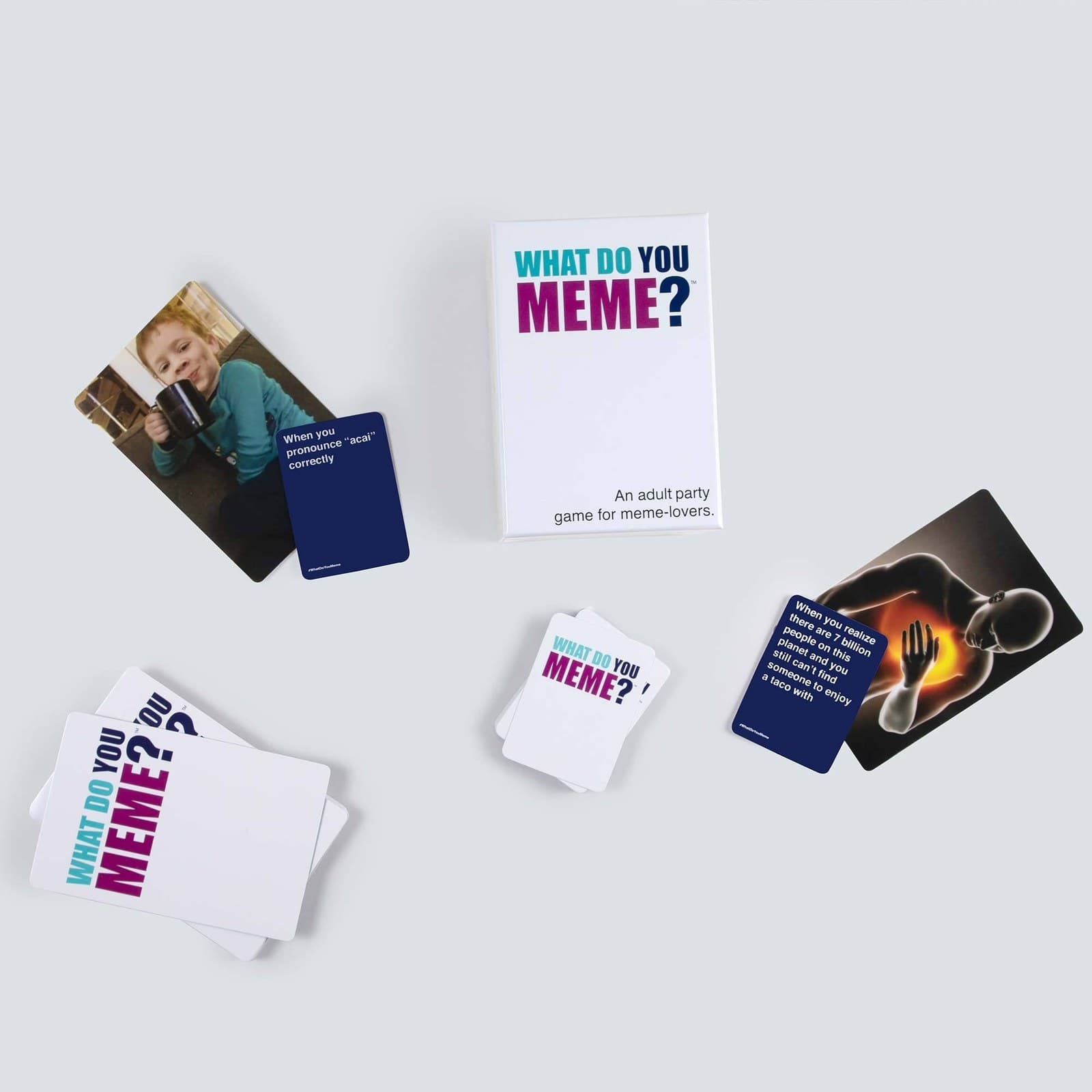 Official WHAT DO YOU MEME product and game cards from Relatable